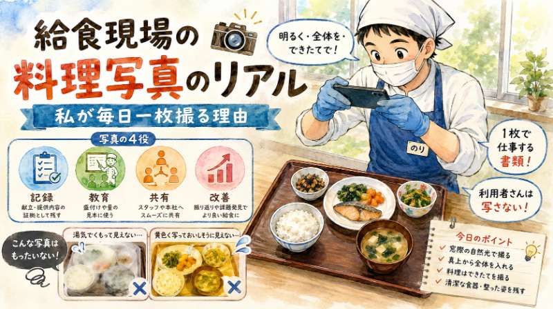 給食現場の料理写真のリアル｜私が毎日一枚撮る理由