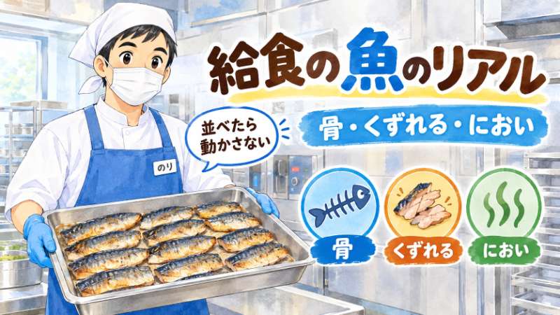 給食の魚のリアル｜骨・崩れる・臭い・ヒスタミン｜キッチンのりちゃん