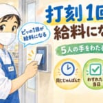 給食会社の打刻、1回のタッチが給料になるまで【5人の手を渡る勤怠データ】｜キッチンのりちゃん